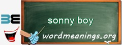 WordMeaning blackboard for sonny boy